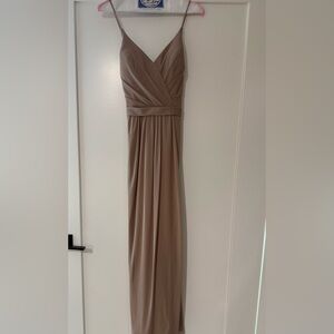 Azazie Luxy Dress in Taupe